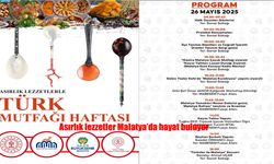Malatya’da Asırlık Tatlarla Türk Mutfağı Haftası Renkleniyor: 26 Mayıs’ta Sanat Sokağı’nda Lezzet Şöleni