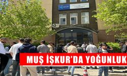 Muş’ta İŞKUR önünde iş başvurusu izdihamı