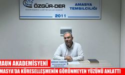 MAUN Akademisyeni Taşkaya, Amasya’da küreselleşmenin görünmeyen yüzünü anlattı