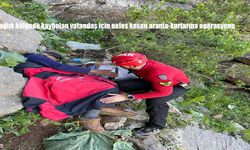 Dağlık bölgede kaybolan vatandaş için nefes kesen arama-kurtarma operasyonu