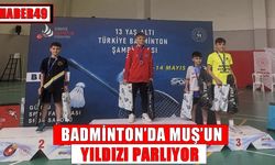 Muş, badmintonda da rakip tanımıyor
