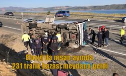 Elazığ’da Nisan Ayında 231 Trafik Kazası: 218 Kişi Yaralandı