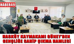 Hasköy Kaymakamı Güney'den Uyuşturucuyla Mücadele Derneği'ne ziyaret