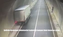 Erzurum Pirinkayalar Tünelinde Kamyon Kazası