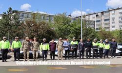 Oltu’da Trafik Haftasında Renkli Denetim: Sürücülere Çikolata, Çocuklara Hediye