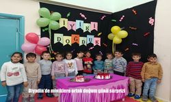Diyadin’de Anaokulunda Renkli Kutlama: Miniklere Ortak Doğum Günü Sürprizi
