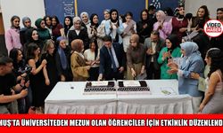 Muş'ta kız yurtlarından mezun olan öğrenciler için etkinlik düzenlendi
