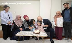 Ağrı’da Özel Gereksinimli Ebrar’a Anlamlı Kutlama