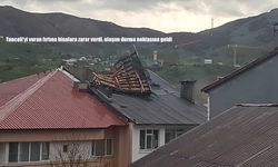 Tunceli’yi vuran fırtına binalara zarar verdi, ulaşım durma noktasına geldi
