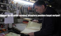 Erzincan’da 45 yıldır aşınmış kitaplara yeniden hayat veriyor!