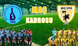 Muşspor- Belediye Kütahyaspor maçının kadrosu belli oldu
