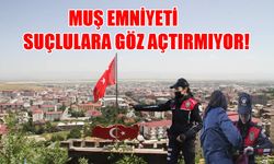 Muş Emniyet Müdürlüğü, şehrin bir haftalık suç raporunu açıkladı