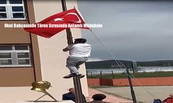 Okul Bahçesinde Tören Sırasında Anlamlı Müdahale