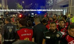 Elazığ’da Play-Off Maçı Karıştı: Yardımcı Hakeme İsabet Eden Cisim Maçı Durdurdu