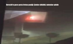 Derecik’te gece yarısı fırtına paniği: Çatılar söküldü, tabelalar yıkıldı