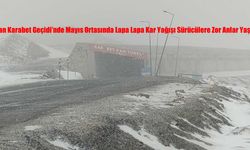 Van Karabet Geçidi’nde Mayıs Ortasında Lapa Lapa Kar Yağışı Sürücülere Zor Anlar Yaşattı
