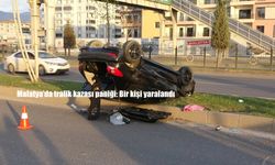 Malatya’da trafik kazası paniği: Bir kişi yaralandı