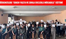 Muş’ta öğrencilere ‘Erken Yaşta ve Zorla Evlilikle Mücadele’ eğitimi verildi
