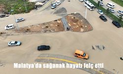 Malatya’da Şiddetli Sağanak Hayatı Durma Noktasına Getirdi