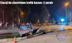 Elazığ’da Zübeyde Hanım Caddesi’nde Zincirleme Trafik Kazası: 2 Yaralı