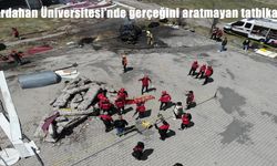 Ardahan Üniversitesi'nde Gerçeğini Aratmayan Tatbikat Başarıyla Tamamlandı
