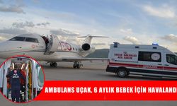 Muş’ta ambulans uçak 6 aylık bebek için havalandı