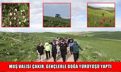 Muş'ta '7. Lale Festivali' kapsamında doğa yürüyüşü düzenlendi