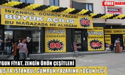 Muş'ta açılan İstanbul Gümrük Pazarı'na yoğun ilgi