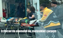 Erzincan’da Tofaş Otomobil ile Motosiklet Kavşakta Çarpıştı