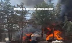 Yeşilyurt’taki Şantiye Yangını Paniğe Neden Oldu