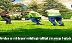 Cadde Temizliğinde Davul Sürprizi: Görev Başındaki İşçiler Oynamaya Başladı