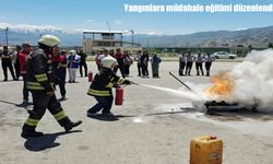Erzincan Binali Yıldırım Üniversitesi’nde yangına müdahale eğitimi gerçekleştirildi