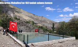 Oltu Arıtaş Mahallesi’nde tarıma hayat veren 160 tonluk sulama havuzu hizmete açıldı