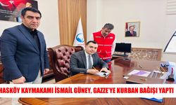 Hasköy Kaymakamı Güney'den Gazze’ye kurban bağışı desteği