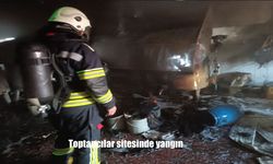 Erzurum Yakutiye’de Toptancılar Sitesi’nde Yangın Alarmı
