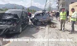 Erzurum’da Havalimanı Yolunda Dehşet: Freni Boşalan Beton Mikseri Onlarca Araca Çarptı