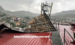 Hakkari’de Fırtına Şiddetiyle Çatılar Hasar Gördü: Vatandaşlar Tedbirli Olmalı