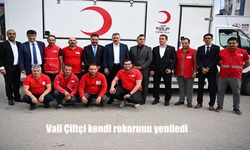 Vali Mustafa Çiftçi 43. Kez Kan Bağışında Bulunarak Rekorunu Tazeledi