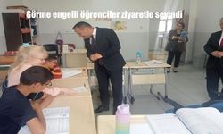 Eğitimde Engelleri Aşan Görme Engelli Öğrencilere Ziyaret
