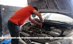 Malatya’da Sağanak Yağış Sonrası Araçlar Sanayi Sitelerine Akın Etti