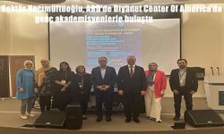 Rektör Hacımüftüoğlu, ABD’de Diyanet Center Of America’da genç akademisyenlerle buluştu