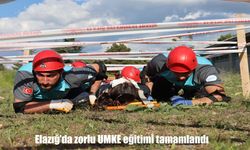 Elazığ’da UMKE gönüllülerinin nefes kesen kurtarma eğitimi tamamlandı