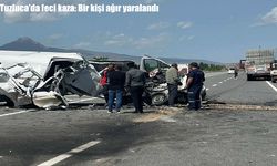 Tuzluca’da trafik kazası: Bims Yüklü tıra çarpan araçta sürücü ağır yaralandı