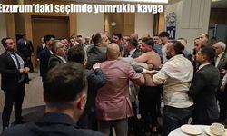 Erzurum'daki seçimde yumruklu kavga