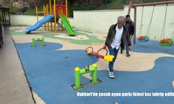 Hakkari’de Çocuk Parkı Yine Hedefte: 15 Temmuz Şehitler Parkı Bir Kez Daha Tahrip Edildi