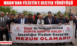 Muş Alparslan Üniversitesi'nde "Sessiz Kalma, Ses Ver: Filistin" yürüyüşü gerçekleşti