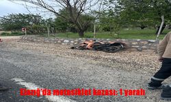 Elazığ’da Kaygan Yolda Motosiklet Kazası: 1 Kişi Yaralandı