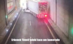 Erkenek Tüneli'nde Feci Kaza Anı Güvenlik Kameralarına Yansıdı