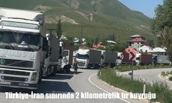 Türkiye-İran sınırında tırlar saatlerce bekliyor: Esendere Gümrük kapısı'nda 2 kilometrelik kuyruk