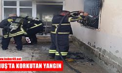 Muş’ta iki katlı evde çıkan yangın kontrol altına alındı